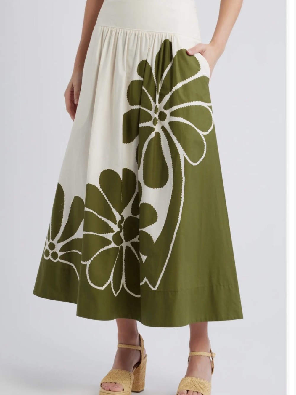 Farm Rio Palermo Botanical Midi Skirt